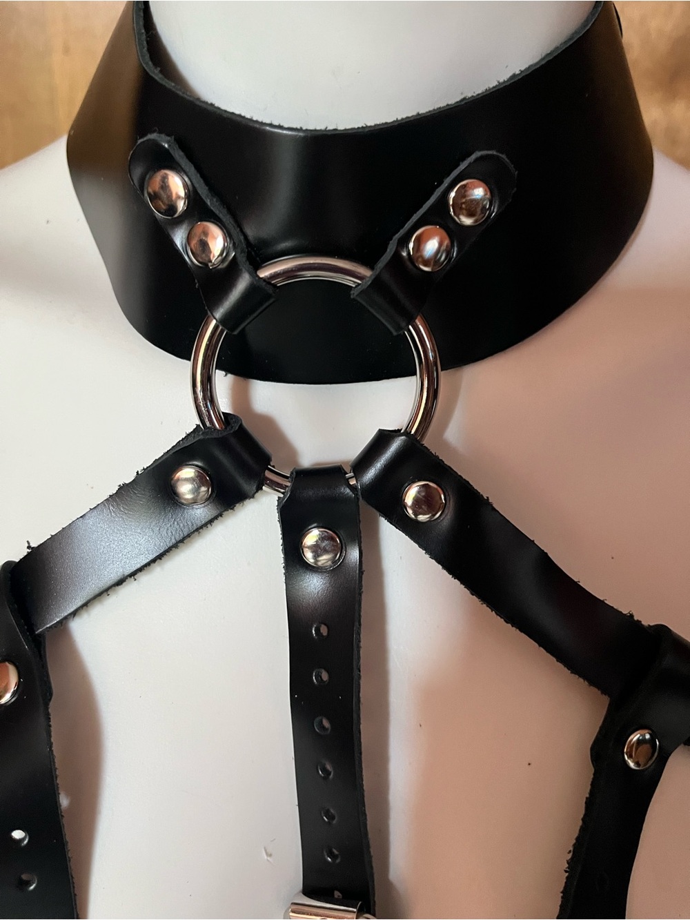 Dr. Harness Black Leather Body Harness - NWT - Picture 8 of 9